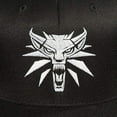 thumbnail image 5 of JINX The Witcher 3 White Wolf Medallion Snapback Baseball Hat, Black, Adult Size, 5 of 6