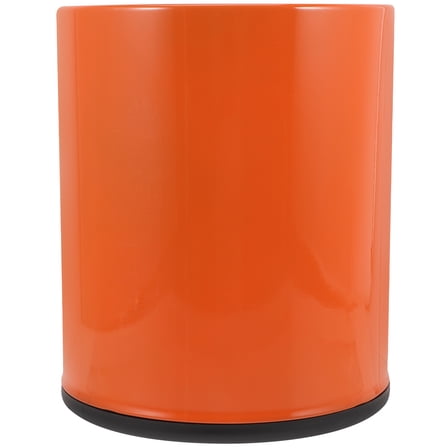 GOOHOCHY Trash Can for Home Round Plastic Garbage Storing Basket 26.5x8.7in Orange 1Set