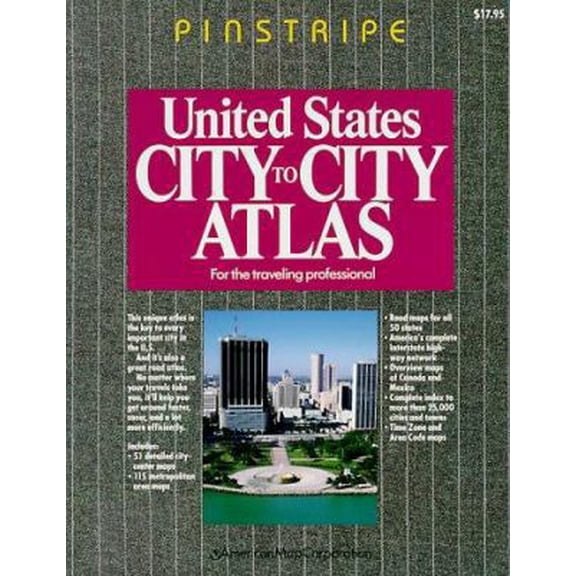 Pre-Owned United States City to City Atlas Pinstripe (Paperback) 0841692661 9780841692664