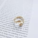 thumbnail image 3 of Anillo De Abrazo De Pareja, Anillo De Abrazo De Amor De Plata De Ley 925, Anillo Abierto Ajustable Retro, Regalo Para Mujer, Madre, Esposa, Novia, Amante Cateissary AP007441-01, 3 of 6