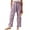 Light Purple, variant on Qaspx Palazzo Pants for Women Casual Wide-leg Pants Loose Drawstring Sweatpants with Pockets