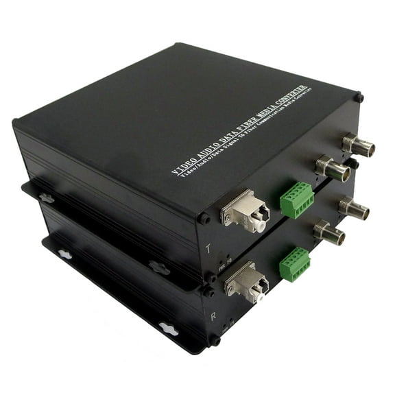 Transwan 2 Ch 3G-SDI & 1 Ch Bi-Directional RS 422 Data Optical Fiber Converter Over 10 Kilometers SM Fiber, Supports All Pathological Patterns, SMPTE Standards for HD Camera