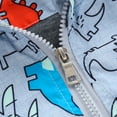 thumbnail image 4 of Boy‘s Cartoon Lightweight Wind Zip Hooded Jackets Windbreakers Cute Dust Coats 2T-7 Years, 4 of 9
