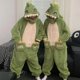 thumbnail image 2 of Pijama de dinosaurio para hombre y mujer, ropa de dormir con capucha, terciopelo Coral, Kigurumis, suave, para invierno, 2 of 4