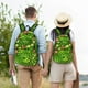 thumbnail image 4 of Disketp Cactus And Succulents print Canvas Backpack Lightweight Travel Daypack Student Rucksack Laptop Backpack-, 4 of 5