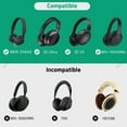 thumbnail image 5 of Geekria Headphone Carrying Bag / Universal Headset Protection Pouch / Portable Travel Bag / Soft Headphones Travel Bag (Black PU), 5 of 6