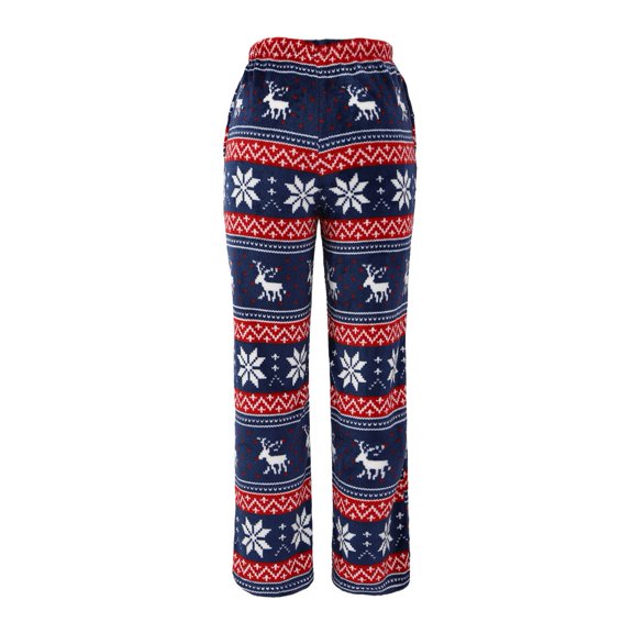 WBQ Women Flannel Lounge Pants Soft Pajama Pants with Pocket Warm Bottoms Pj Pants Blue Tag M/US 8