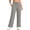 Gray, variant on Women's UPF 50+ Sun Protection Pants Drawstring Waist Straight Leg Split Hem Trousers with Side Pockets