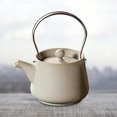 TUMALL 200ml Ceramic Teapot Tea Pot with Tea Strainer Holes for Boiling