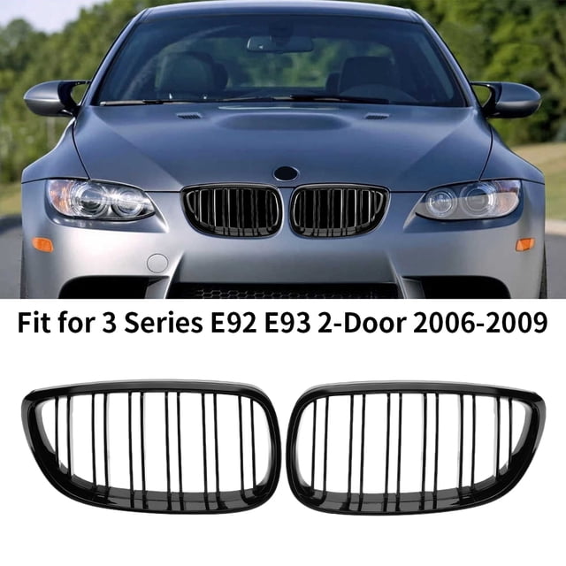 Riwesomey 1 par de repuestos de rejilla delantera de riñón para E92 E93 320d 320i 325d 325i 330d 330i 335d 335i 2006-2009 51137157277 51137157278 Vehículos, repuestos y accesorios Mis No.01