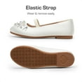 thumbnail image 6 of Dream Pairs Girls Slip-On Shoes Children Party Dress Dance Shoes Flat Shoes IVORY US SIZE 3, 6 of 6