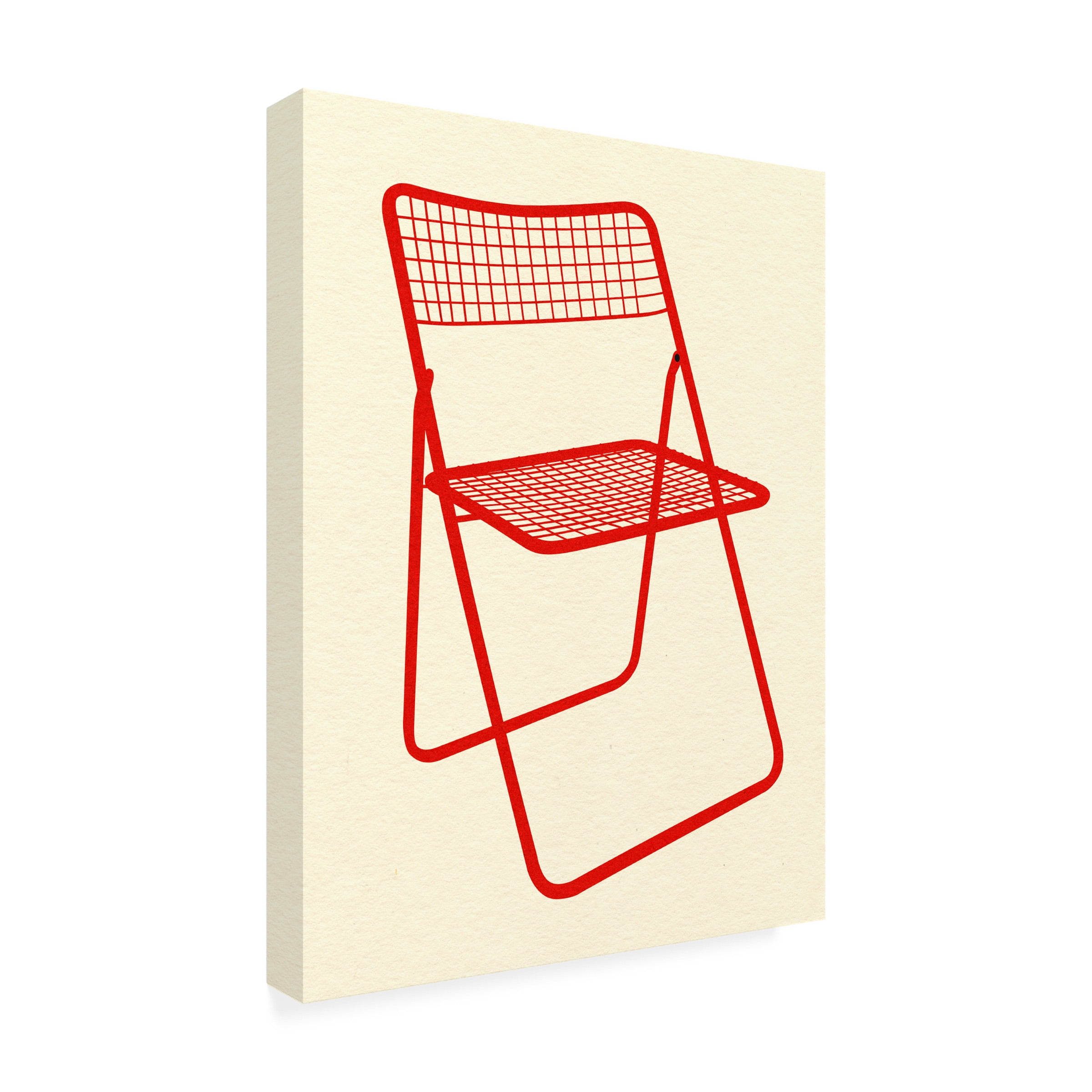 Rosi Feist 'Ted Net Chair Red' Canvas Art