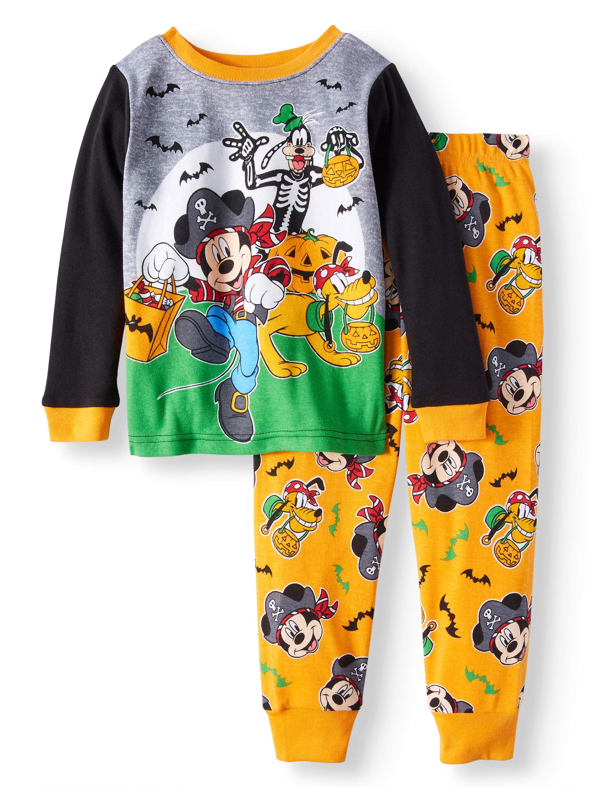 Halloween GlowintheDark Cotton Tight Fit Pajamas, 2piece Set (Toddler Boys)