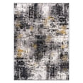 thumbnail image 2 of World Rug Gallery Adare Contemporary Abstract Area Rug - YELLOW - 6'6"x9', 2 of 9
