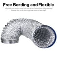 thumbnail image 6 of Pawsdot 1Pc Dryer Vent Hose Silver Aluminum Thicken Foil Vent Duct for Grow Room and Bathroom, 6 of 8