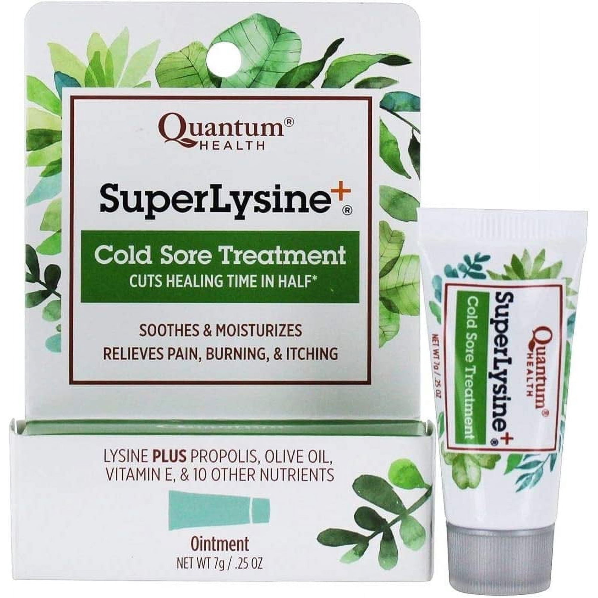 6 Pack - Quantum Super Lysine Plus + Cold Sore Treatment 0.25 oz