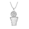 thumbnail image 3 of Necklaces for Womennecklaces & Pendants Fashion Unisex Gold Silver Plated Basketball Pendant Necklace Chain Jewelry (Gold ), 3 of 4