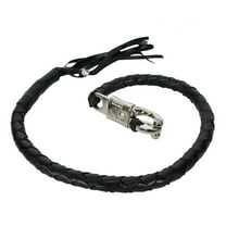 Dream Apparel GBW17-11 All Black Motorcycle Get Back Whip Naked Leather, 36 inches
