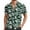 Green, variant on Men's Shirts Beach Comfortable Loose Business Casual Collar Button Open Short Sleeve Shirt Top L