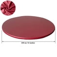 thumbnail image 2 of HOMEIORA 1pc Elastic Edge Table Cloth Protector - Waterproof Non-slip Round Fitted Tablecloth Table Cover Cloth for Tables 51" Diameter, Wine Red, 2 of 7