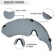 thumbnail image 5 of Ofertas Únicas 1 Pc Gafas de Motocicleta Universales con Lentes Atenuables Protección UV Grises de PC, 5 of 6