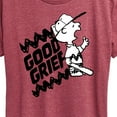 thumbnail image 3 of Peanuts - Good Grief Split  - Women's Short Sleeve Graphic T-Shirt, 3 of 6