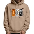 thumbnail image 1 of LUOGENLI Chandails à Capuchon pour Hommes, Chandail en Coton à Enfiler, Chandail à Capuchon Graphique d'Halloween, Chandail Chaud avec Imprimé, Veste de Rue Décontractée et Confortable pour l'Automne et l'Hiver, Chandails à Capuchon pour Hommes à Fermeture Éclair, Kaki, Taille TTG, 1 of 5