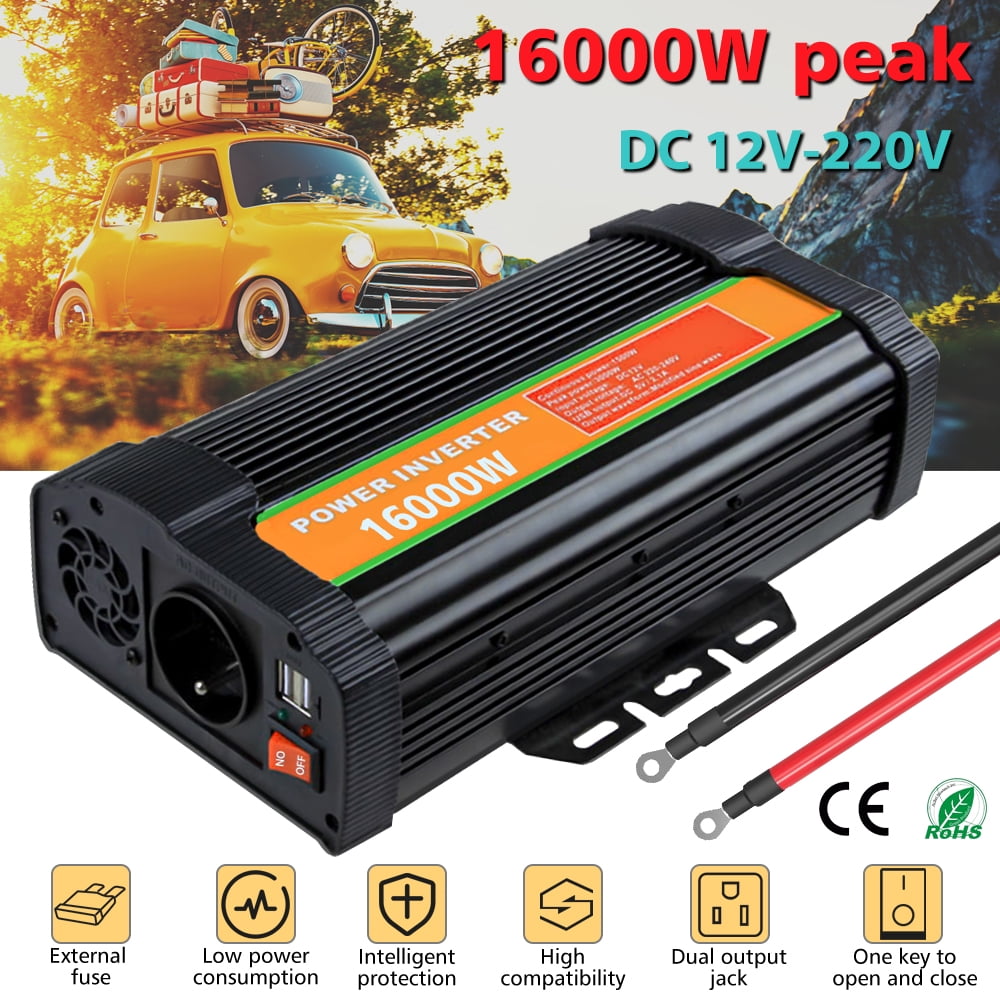 DFITO Inverters, 16000 Watts Power Inverters Converter Adapter DC 12V