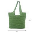 thumbnail image 3 of Bolsas de playa de verano Bolsa tejido de gran capacidad para mujer Bolsas casuales de moda (Verde) Likrtyny Para Estrenar, 3 of 6