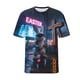 thumbnail image 5 of Camisas de Manga Corta de los Hombres Casual Pascua-Impresión Suelta Deportes Elásticos Cuello Redondo Top Blusa para el Uso Casual, 5 of 6