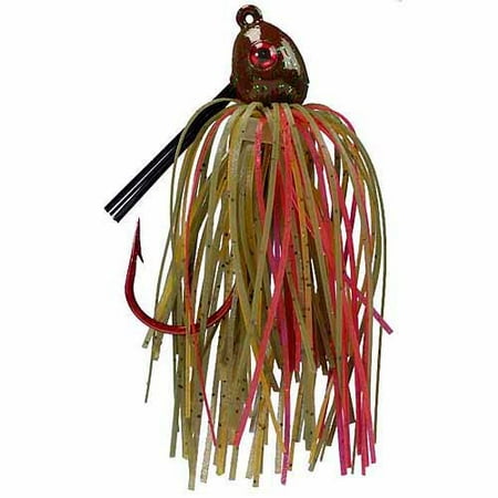 Strike King Bleeding Jig, Green Crawfish (Best Color Jig Head For Walleye)