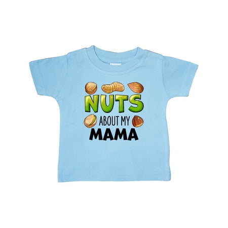 

Inktastic Nuts About My Mama Peanut Almond Pistachio Gift Baby Boy or Baby Girl T-Shirt
