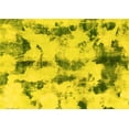 thumbnail image 1 of Ahgly Company Machine Washable Indoor Rectangle Abstract Yellow Modern Area Rugs, 3' x 5', 1 of 4