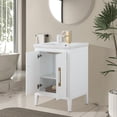 thumbnail image 3 of Vanity Art 24” Single Sink Bathroom Vanity Cabinet with Ceramic Countertop, 3 of 12
