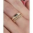 thumbnail image 5 of SOLITAIRE JEWELS 14K Yellow Gold 1CT Baguette Cut Bezel Moissanite Half Eternity Wedding Band, 5 of 5