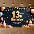 thumbnail image 4 of Decorative Design Happy 13th Birthday Banner Colorful Theme Party Decoration Balloon Decoration Celebration Banner for Teen Birthday Party Indoor Decoration Kids Celebration, 4 of 8