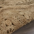 thumbnail image 5 of Floral Doily Natural Jute Area Rug, 5 of 5