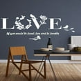 thumbnail image 2 of Vikakiooze Home Decor Removable 3D Leaf LOVE Wall Sticker Art Vinyl Decals Sofa BedRoom Mural Decor, 2 of 2
