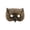 A001- Gold, variant on Green Owl Half Mask, Halloween Mask, Mask for Masquerade Party, Mask, Textured Animal Bird Mask, 10X7 Inch Soft Accessory for Owl Themed Events, Stage Performance Prop, and Indoor