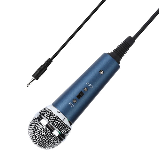 Micrófono, Micrófono De Condensador, Micrófono De Karaoke Con Reducción De Ruido Adaptador De Audio De 3,5 Mm Fuerte Antiinterferencias De Mano Para Grabar Para Cantar