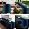 thumbnail image 6 of Blue Black Ombre Table Runner 120 Inches Long, Gradient Contemporary Abstract Art Kitchen Coffee Dining Table Decoration for Home Party Birthday Wedding Home Decor 13x120 Inches, 6 of 8