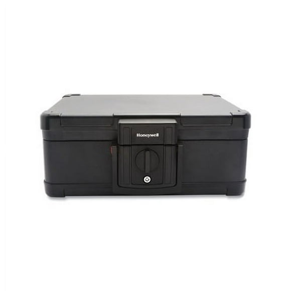 Fire and Waterproof Safe Chest with Carry Handle 16 x 12.6 x 6.6, Black