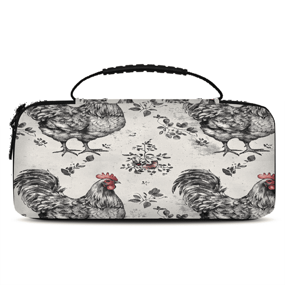 Herdesigns Farmhouse Chicken Hen Carrying Case for Nintendo Switch 2 with 20 Game Card Slots, Portable Travel Carry Case for Accessories and Console