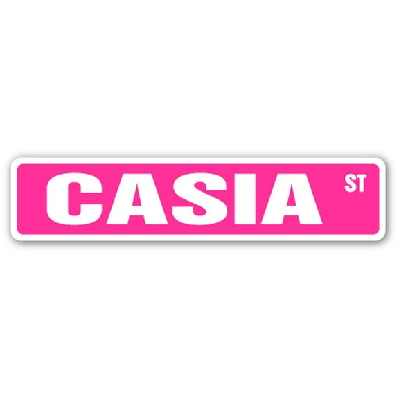 CASIA Street Sign Childrens Name Room Sign | Indoor/Outdoor | Â 24" Wide