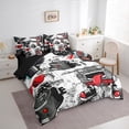 thumbnail image 3 of jejeloiu Gamer 7-Piece Bedding Comforter Set,Modern Video Game King Bedding Sets,White Gray Red Bed Sheets For Boys Kids,Super Cozy Room Decor Reversible, 3 of 8