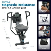 Teeter Power10 MAX Rower with 2-Way Magnetic Resistance Elliptical Motion - Indoor Rowing Machine w/Bluetooth HRM Connectivity, Teeter Move App - Free Classes & Coaching