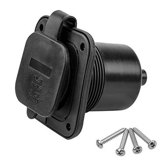 15 Amp Outlet Plug, 5-15 125v RV Outlet with Waterproof Cover for RV Boat Shed Electrical Extension Cord