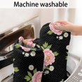 thumbnail image 5 of Pioneer Flower Floral Print Pattern Bathroom Rugs Mat, Non Slip Microfiber Bathroom Rug with Rubber Backing, Soft Mats for Bathroom Floor Tub Shower, 17"x47", 5 of 5