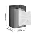 thumbnail image 2 of Wall Mounted Tissue Box Holder for Bathroom and Office - Inverted Paper Towel and Face Towel Storage Organizer, 2 of 5