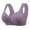 102#Purple, variant on Daisy Bras for Women No Underwire Front Closure Comfort Senior Wireless Snap Closing Bra